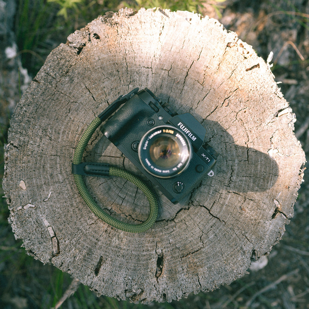 Strappy Camera Wrist Strap Army Green