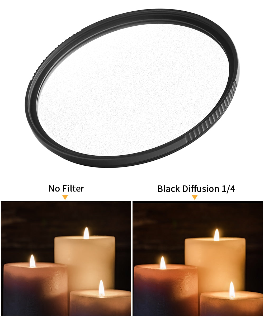 K&F Concept 1/4 Black Mist Diffusion Filter