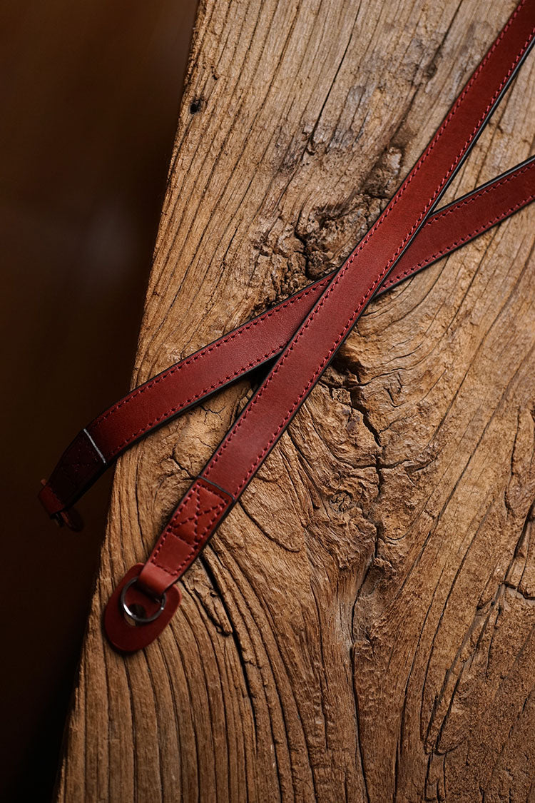 Wanaka Slimline Leather Camera Strap